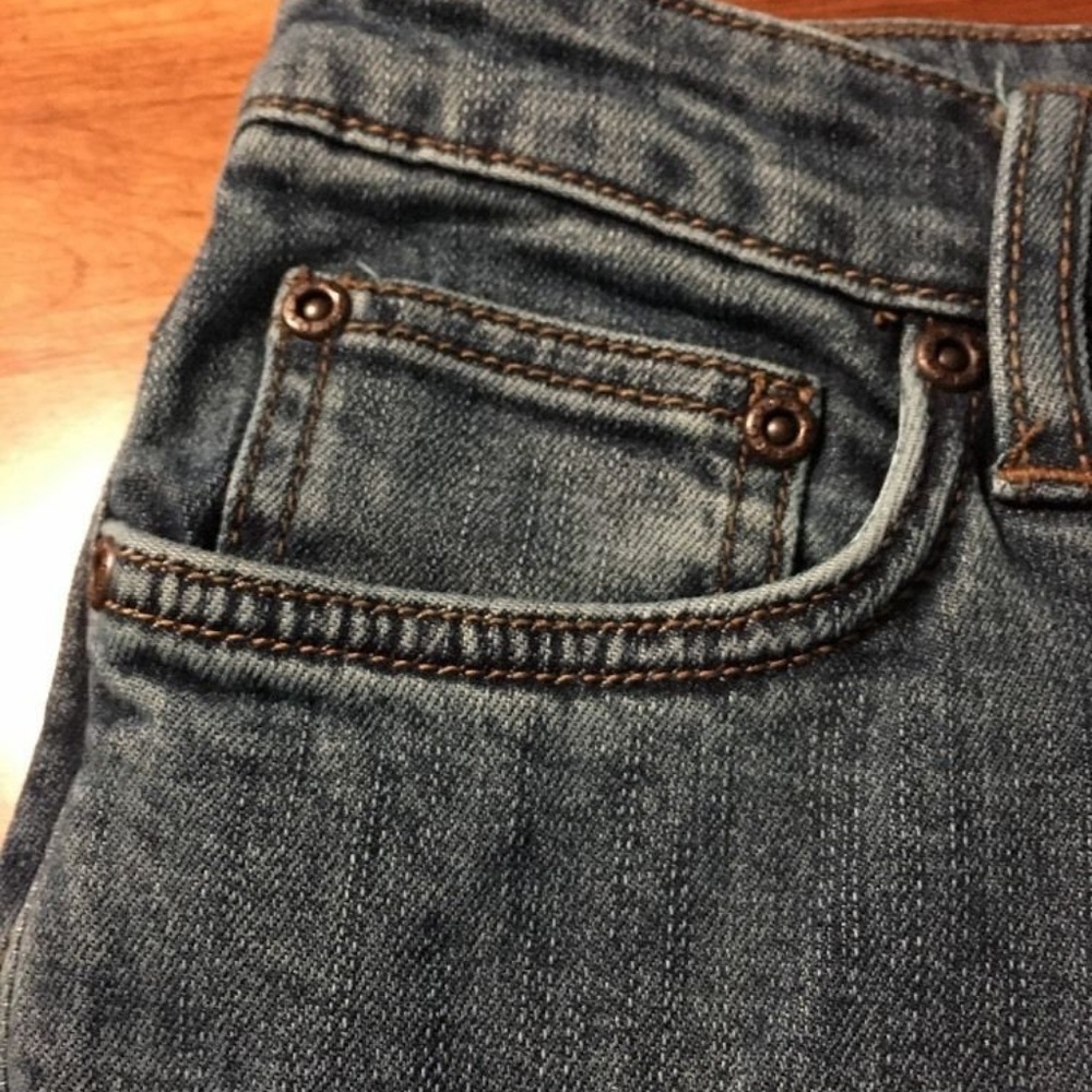 FREE PEOPLE Jeans Mid Rise Crop - Picture 2 of 5